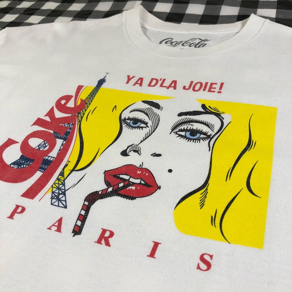 Coke Paris Coca-cola Eiffel Tower Blonde Soda Tee - Picture 3 of 4